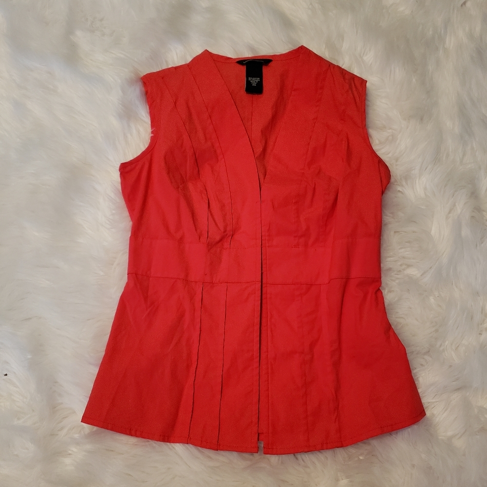 VS Moda International Sleeveless Blouse pnk/red XS